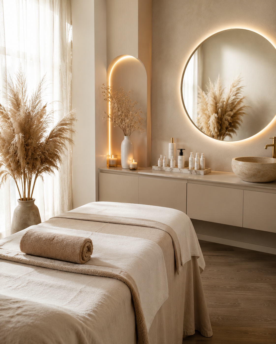 Ruhiger Behandlungsraum bei MISAVI Beauty