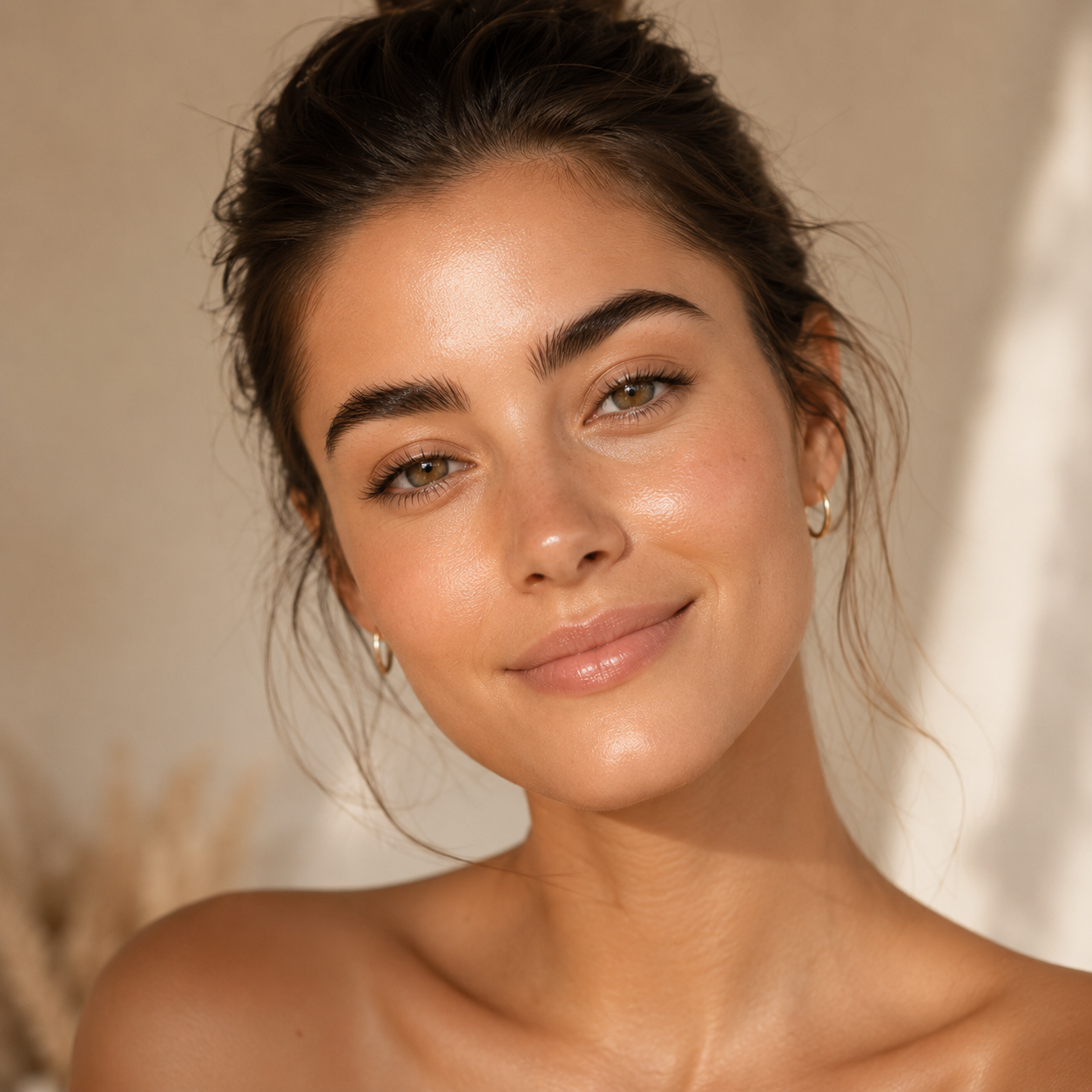 Zufriedene Kundin